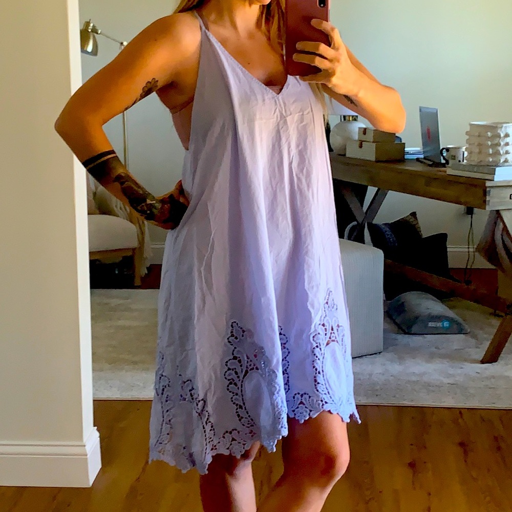 Free People Lace Pajama Dress/Slip - 100% Cotton! Sustainable!